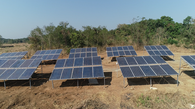 Solar Panels at a Swades Village